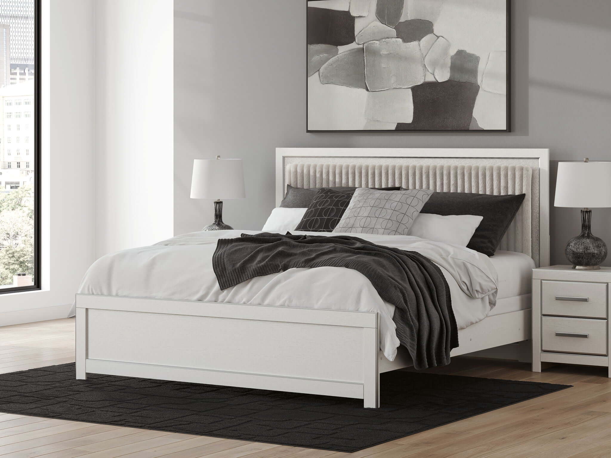 Zuraleus - Upholstered Panel Bed