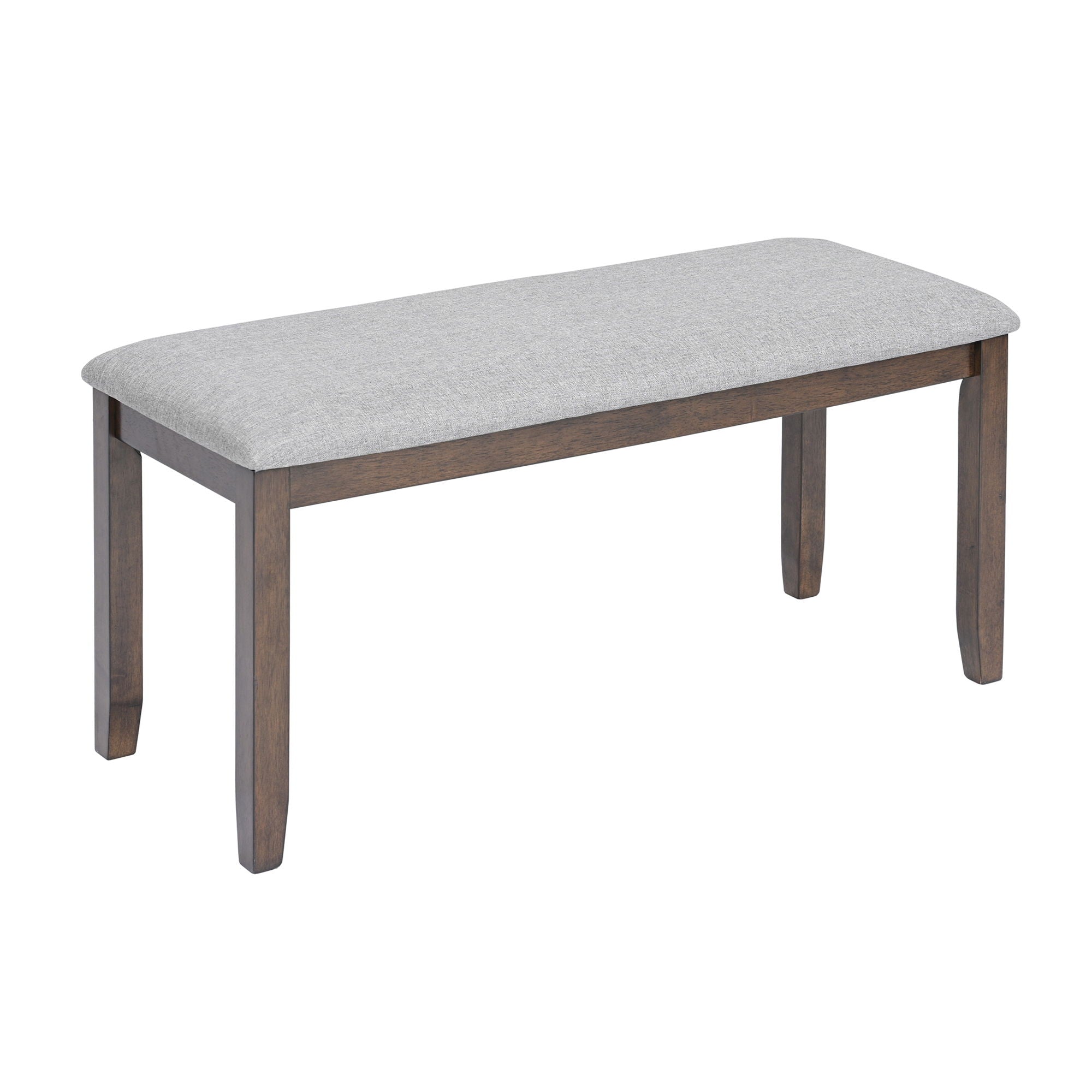 6 Pieces Kitchen Dining Set, Rectangular Wooden Dining Table With 4 Chairs And A Bench