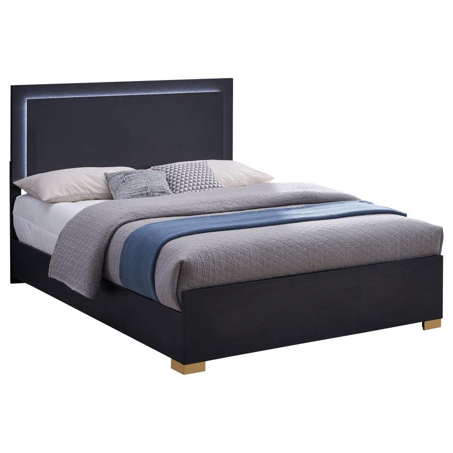 Coaster Fine Furniture Marceline - Wood LED Panel Bed | Meri Furniture