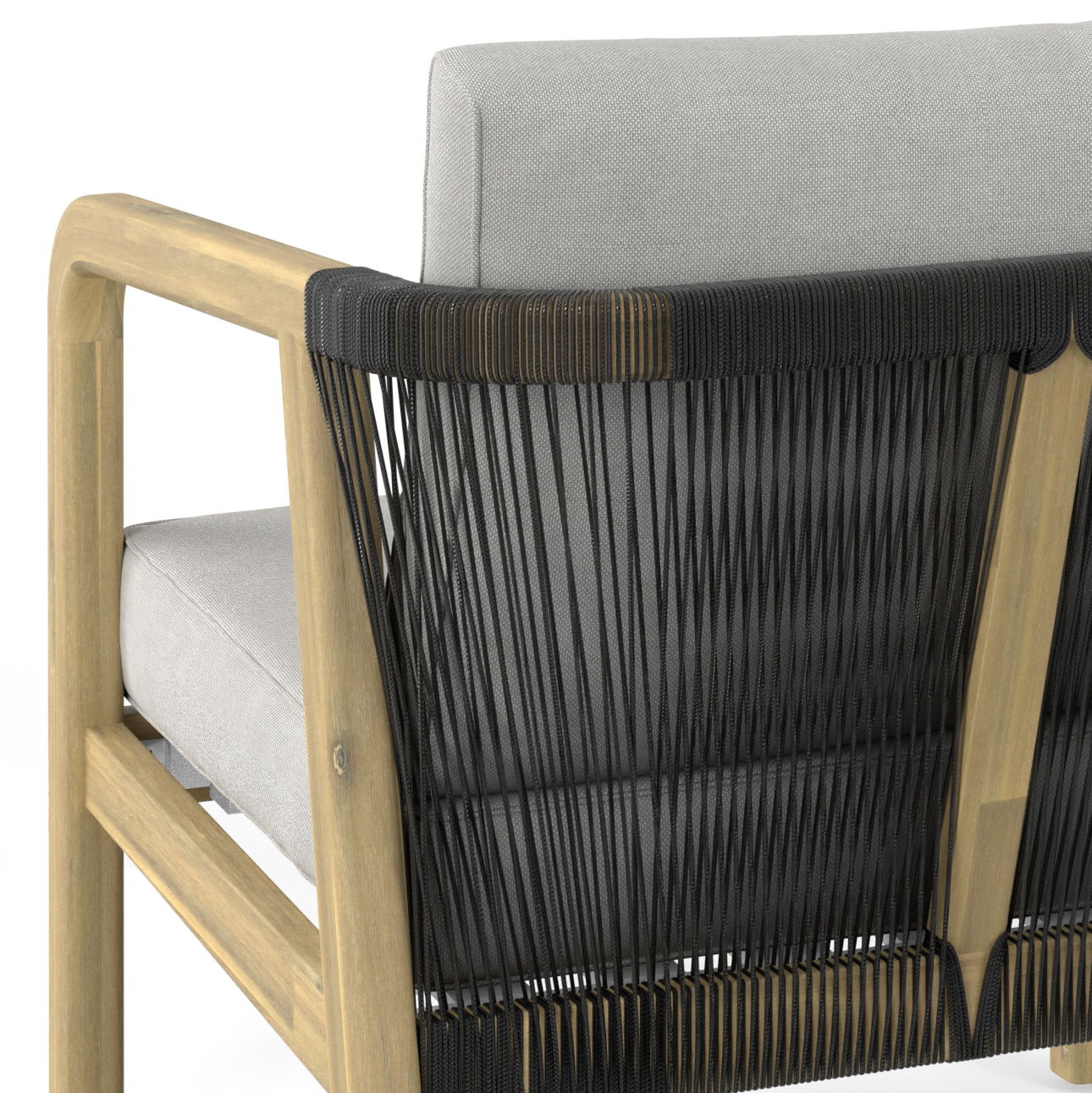 Palmetto - Outdoor Conversation Chair (Set of 2) - Stone Gray