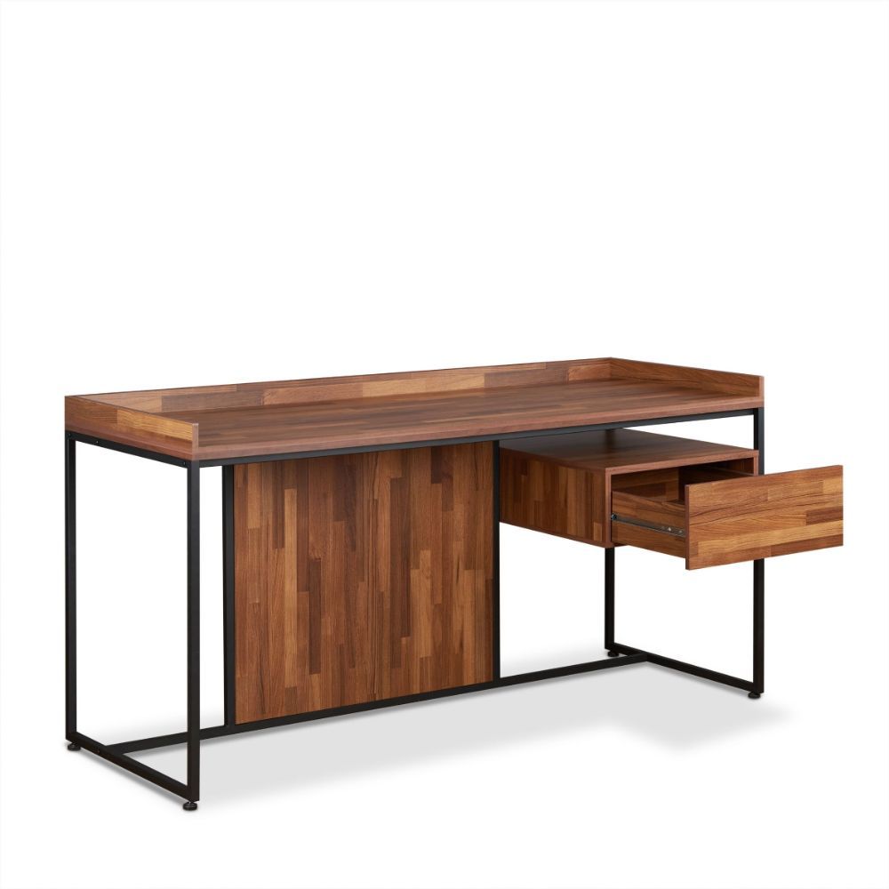 ACME Sara - Desk - Walnut & Sandy Black | Meri Furniture
