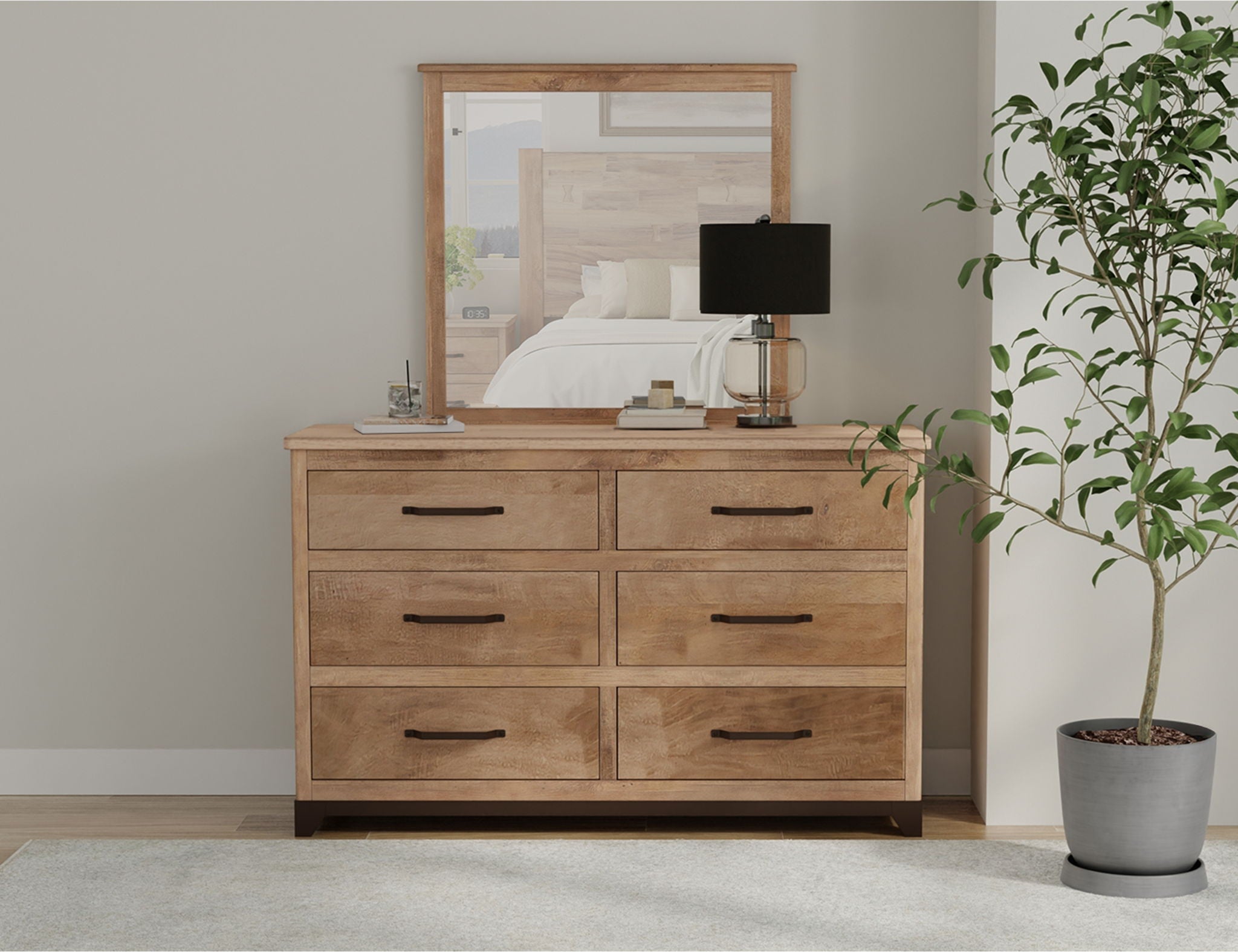 Natural Parota - Dresser - Brown Cappuccino