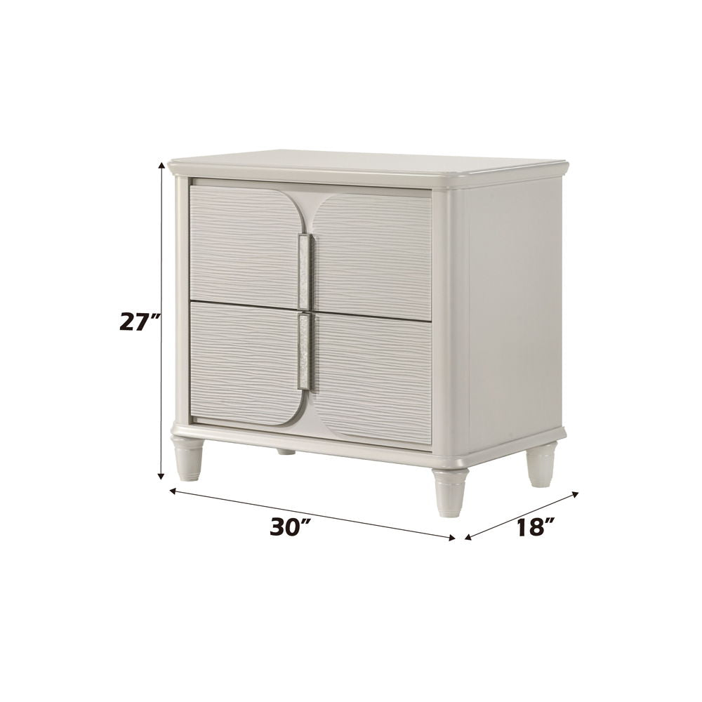 Laveda - Nightstand - Pearl White