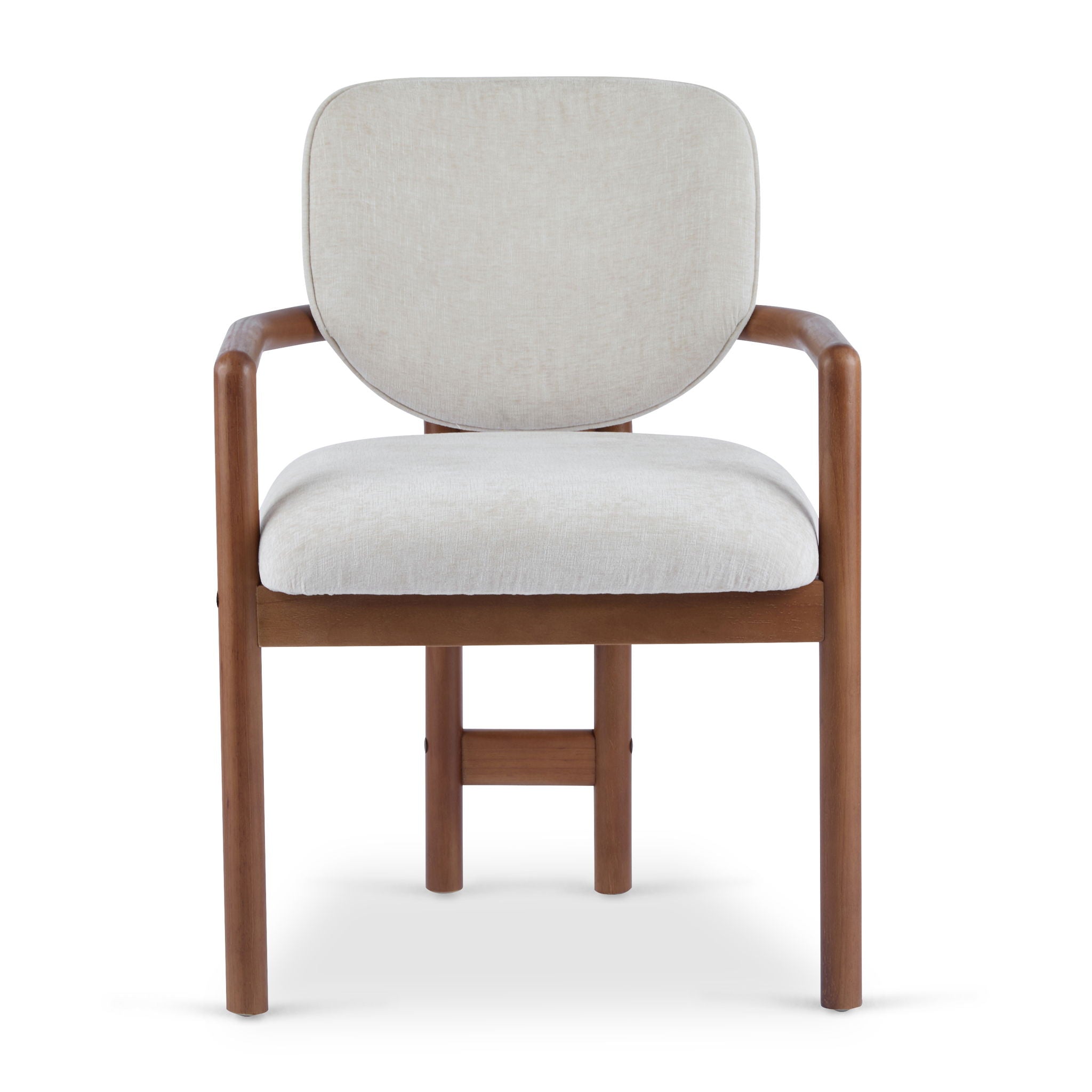 Upholstered Arm Dining Chairs (Set of 2)