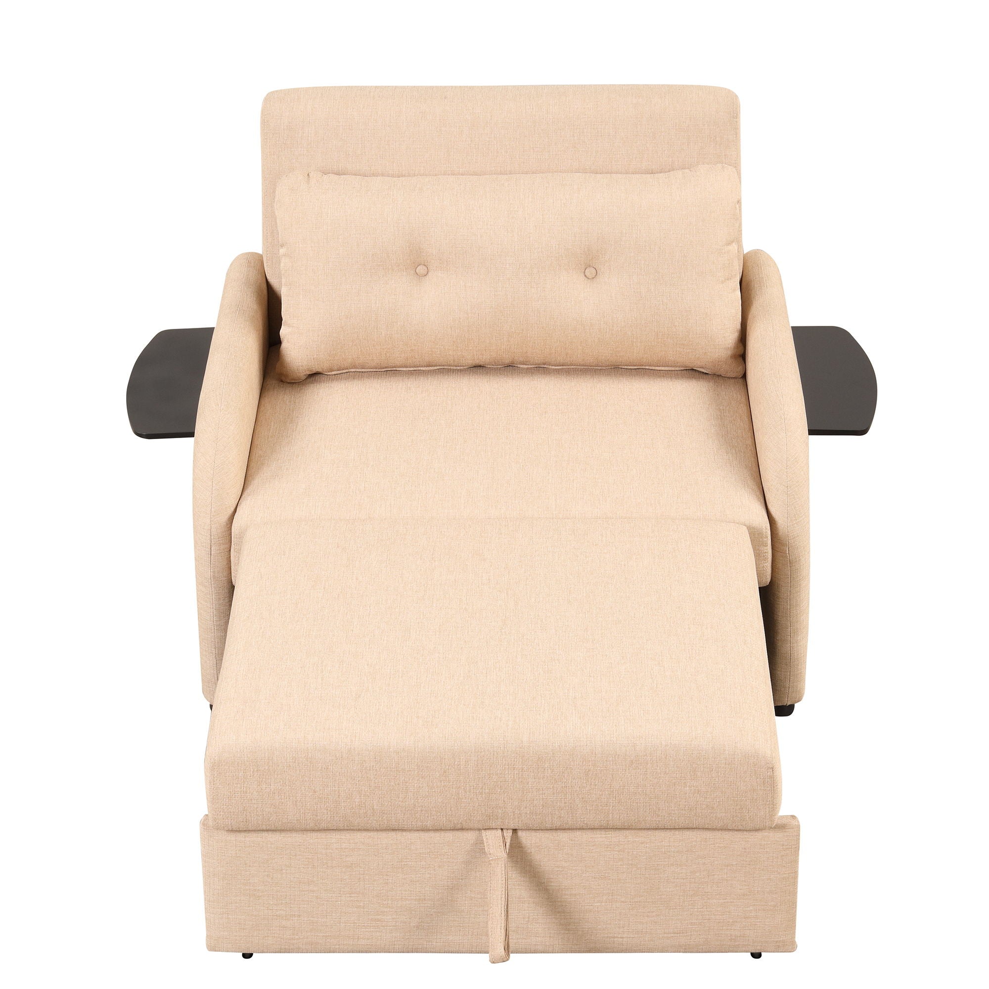 Versatile Pull Out Sofa Sleeper 3 In 1 With Wing Table & USB Charge, Compact Design