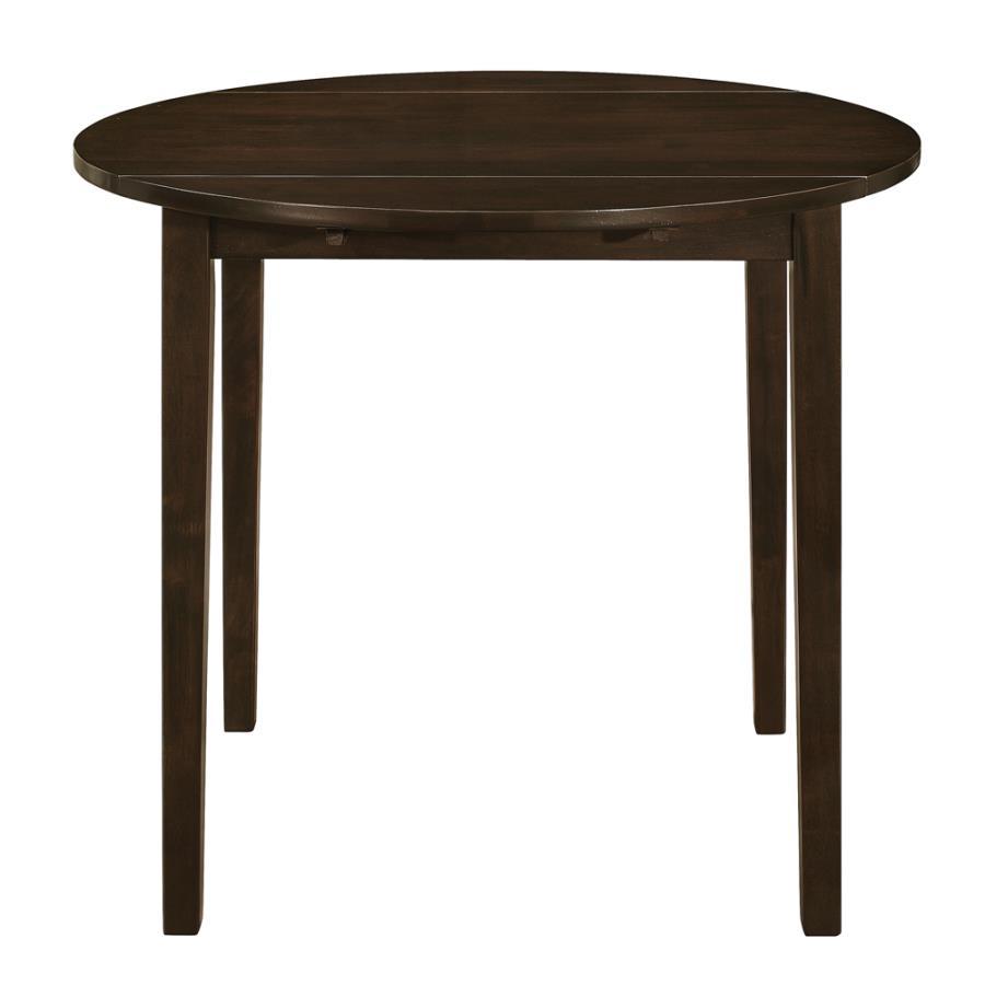 Coaster Fine Furniture Bucknell - 3 Piece Round Drop Leaf Dining Table Set | Meri Furniture