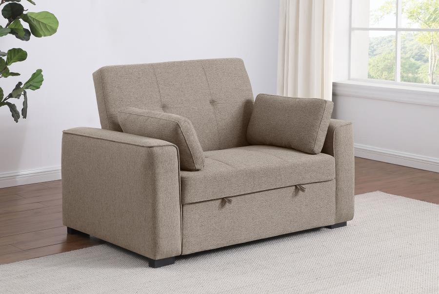 Coaster Fine Furniture Edith - Upholstered Convertible Sleeper Sofa Bed | Meri Furniture