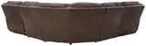 Dunleith - Chocolate - 5-Piece Power Reclining Sectional