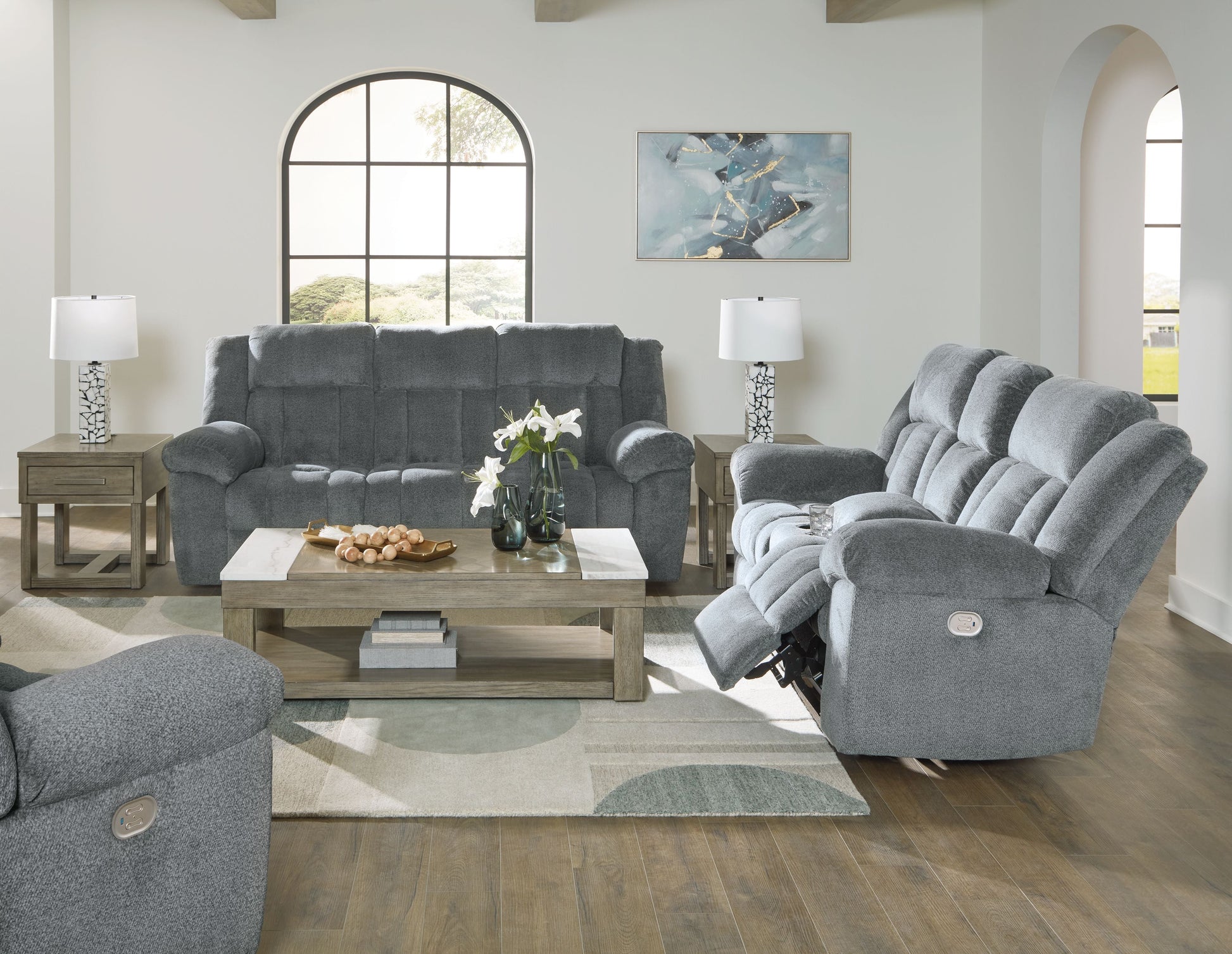 Signature Design by Ashley® Tip-off - Reclining Living Room Set | Meri Furniture