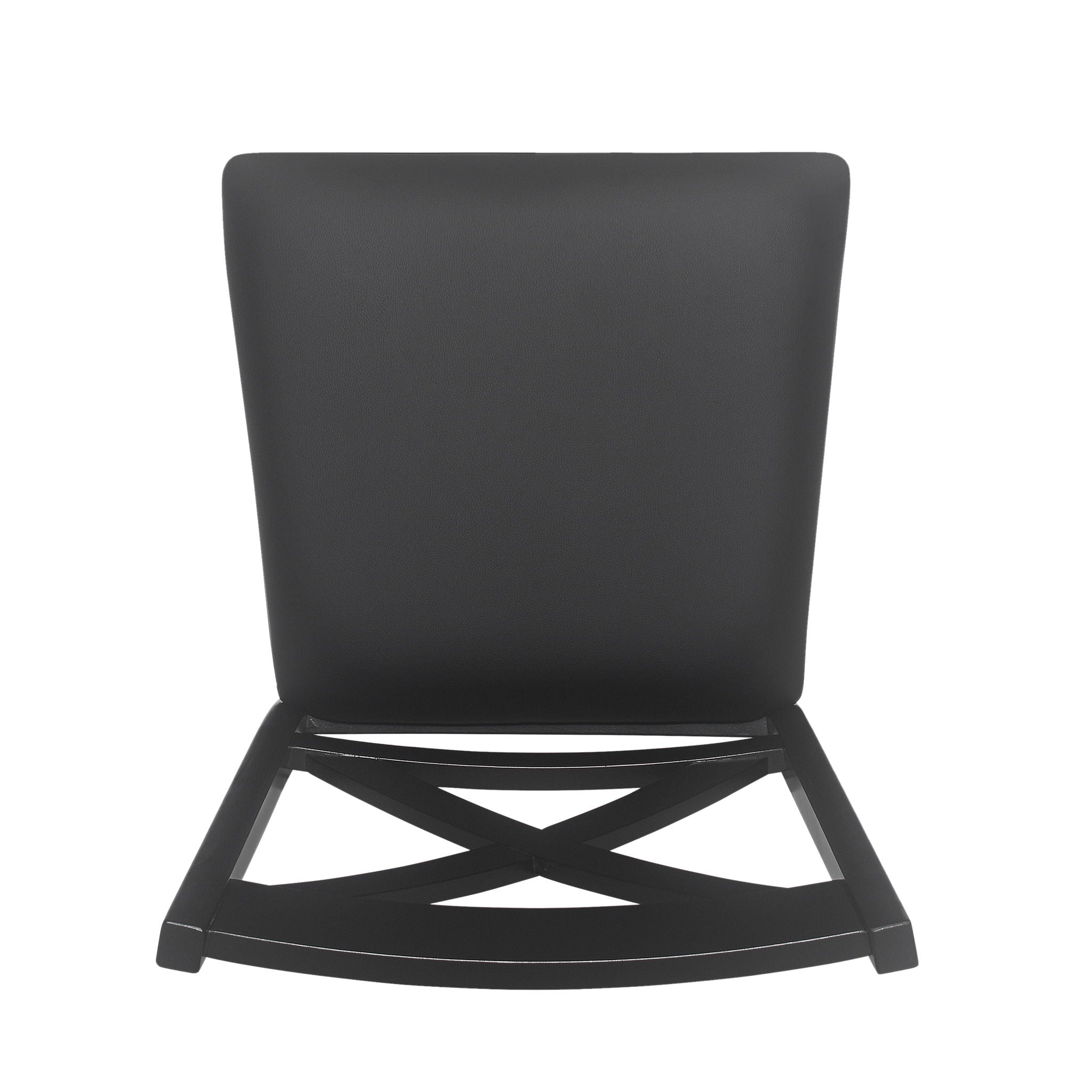 Farmhouse Style Counter Height Chair With Upholstered Seat