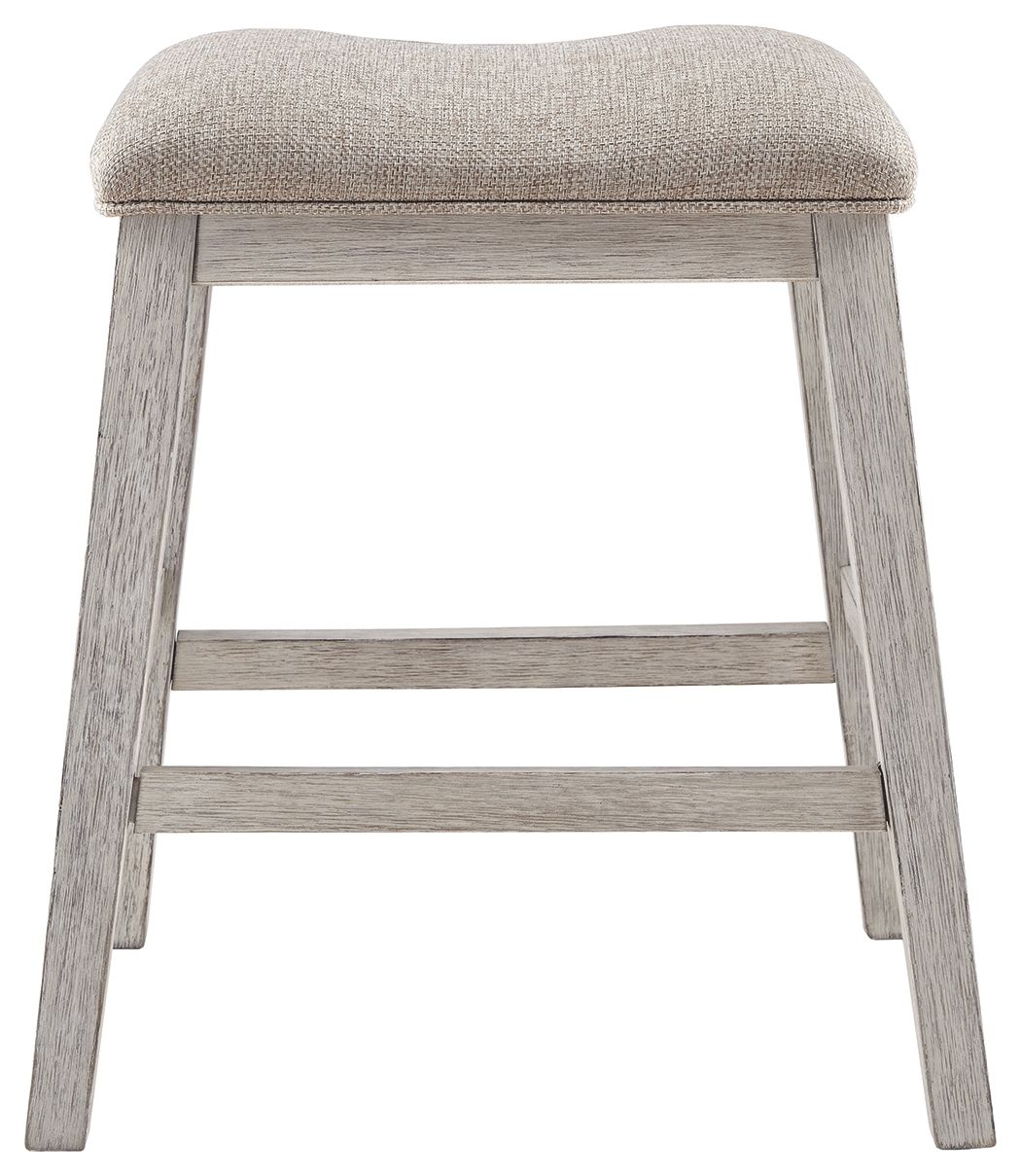 Signature Design by Ashley® Skempton - White - Upholstered Stool (Set of 2) | Meri Furniture