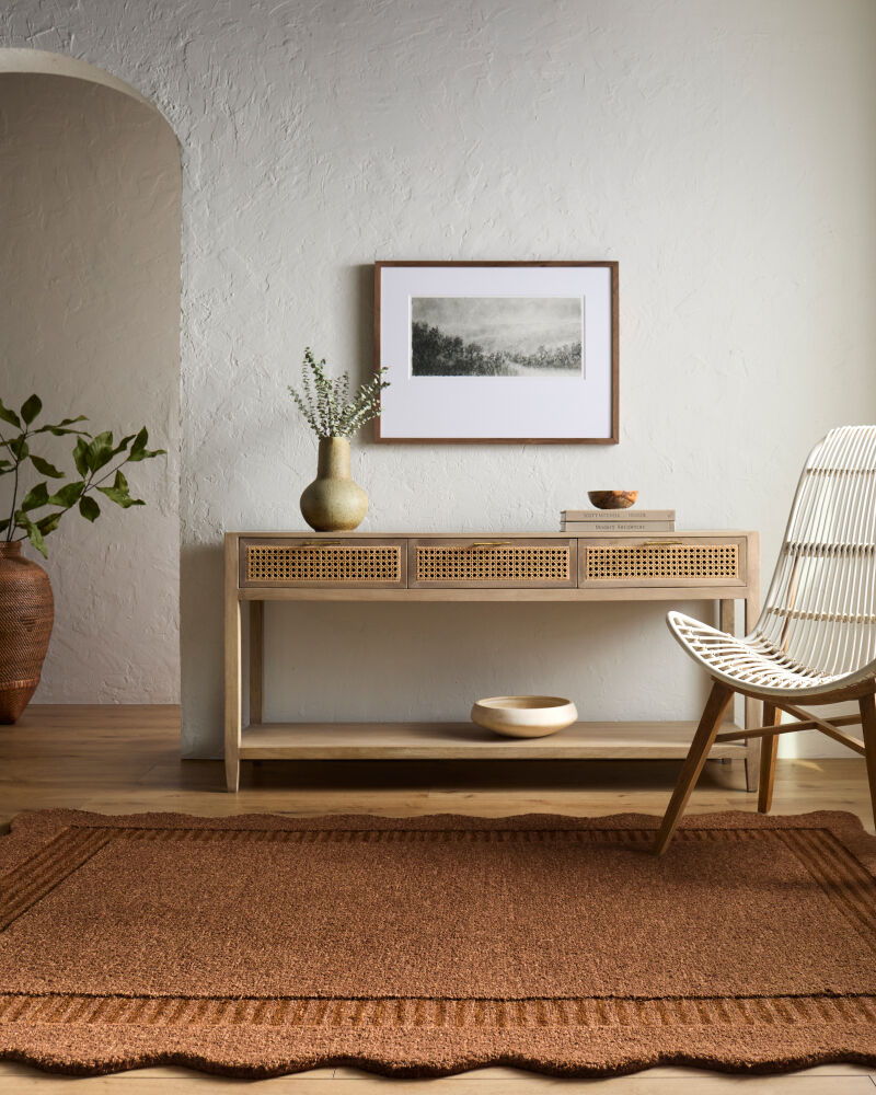 Scalloped Handmade Rug