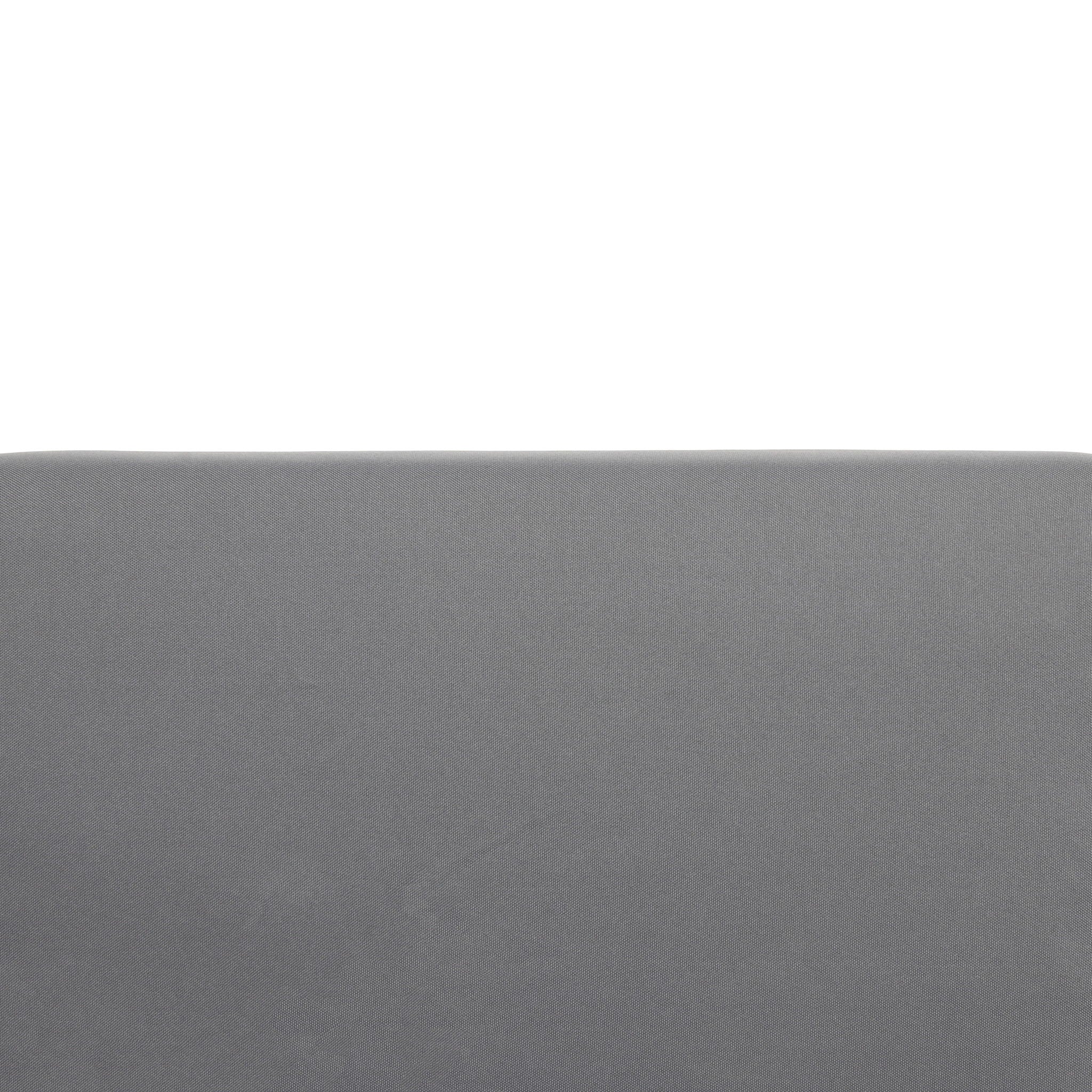 Outdoor 3 Seater Sofa With Cushion And Teak Acacia Wood - Dark Gray