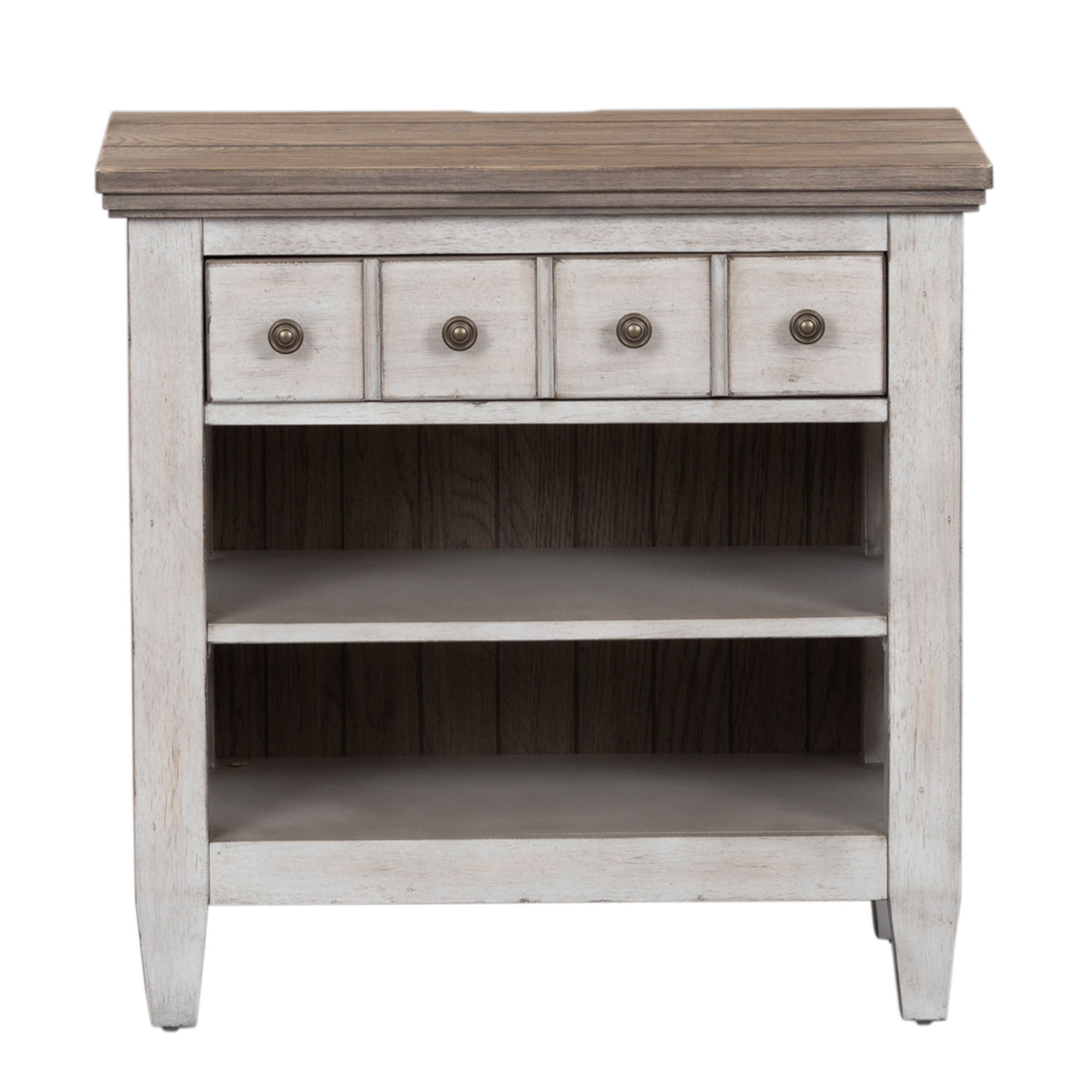 Liberty Furniture Heartland - 1 Drawer Nightstand With Charging Station - White | Meri Furniture