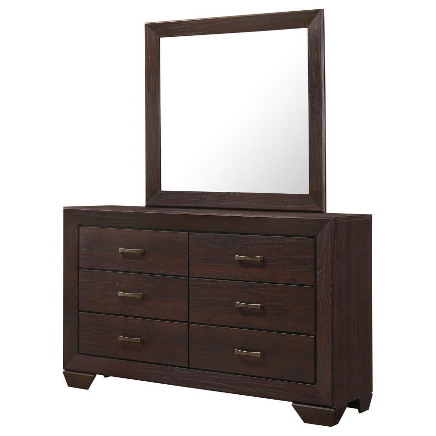 Coaster Fine Furniture Kauffman - 6-Drawer Dresser with Mirror | Meri Furniture