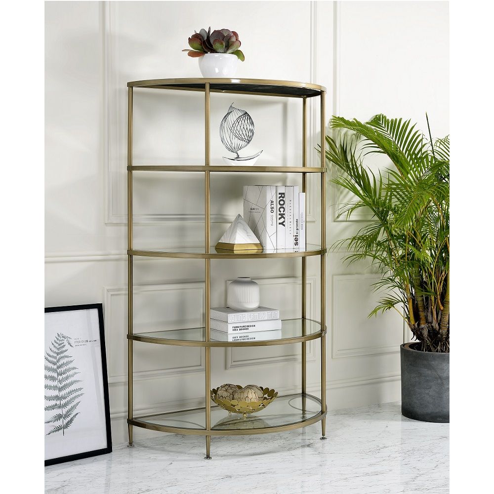 ACME Aditya - Rack - Gold | Meri Furniture