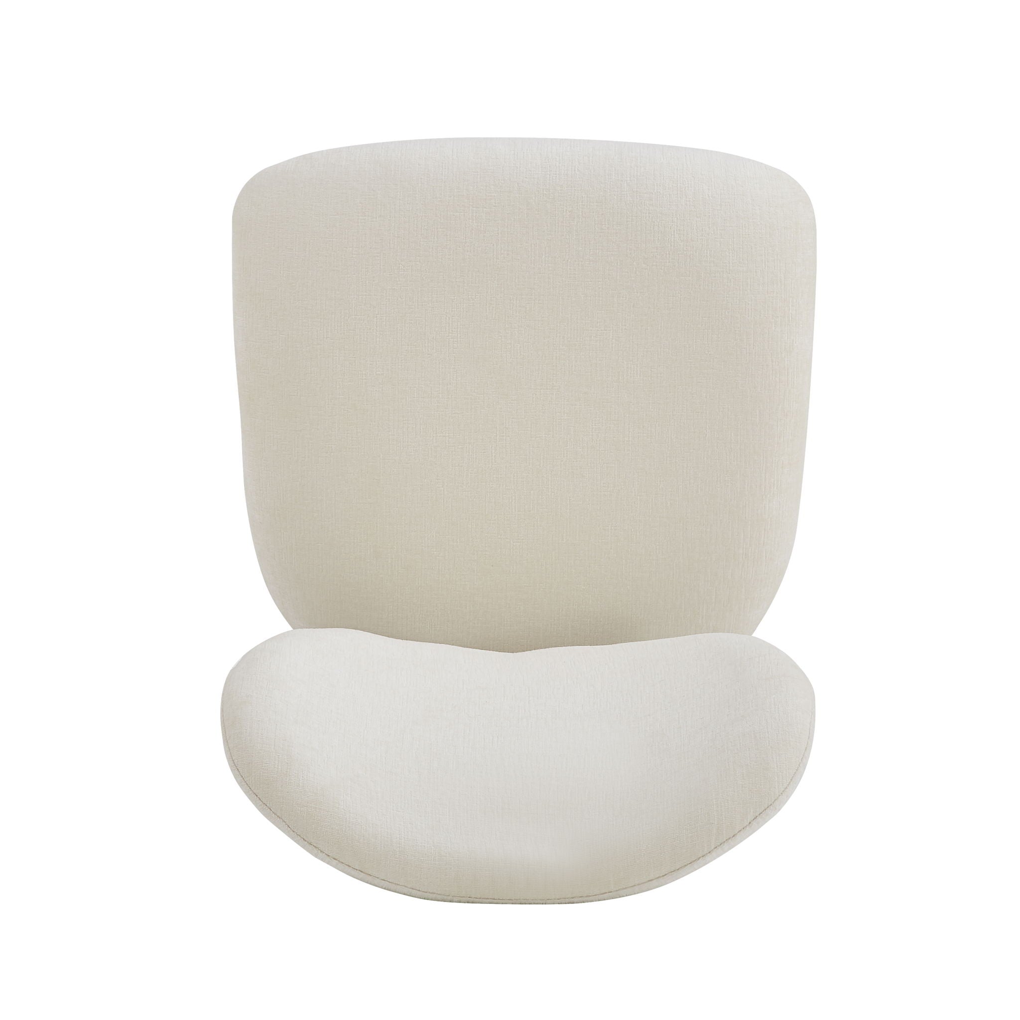 Modern Upholstered Dining Chairs With Metal Legs (Set of 2) - Beige