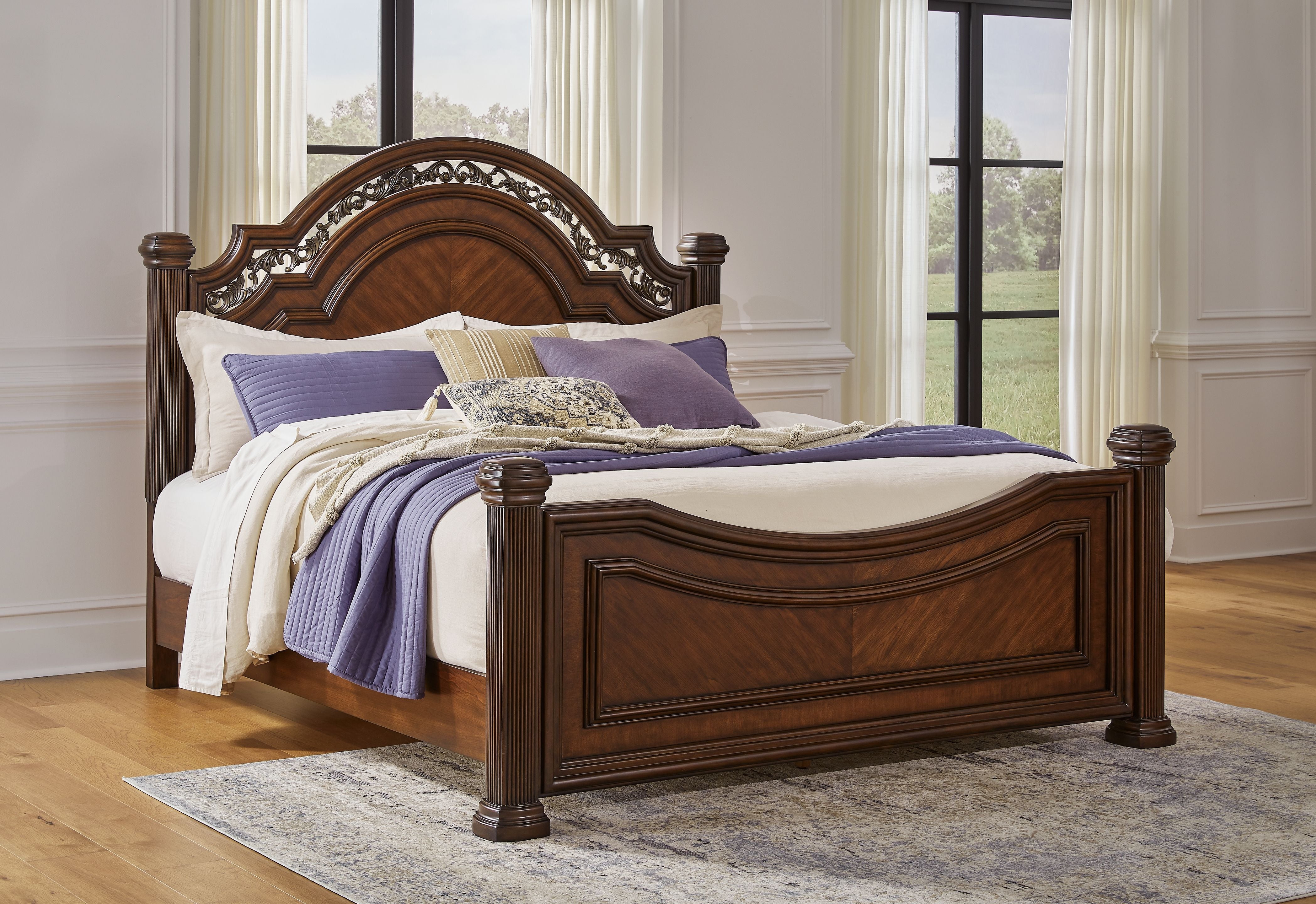 Signature Design by Ashley® Lavinton - Poster Bed | Meri Furniture