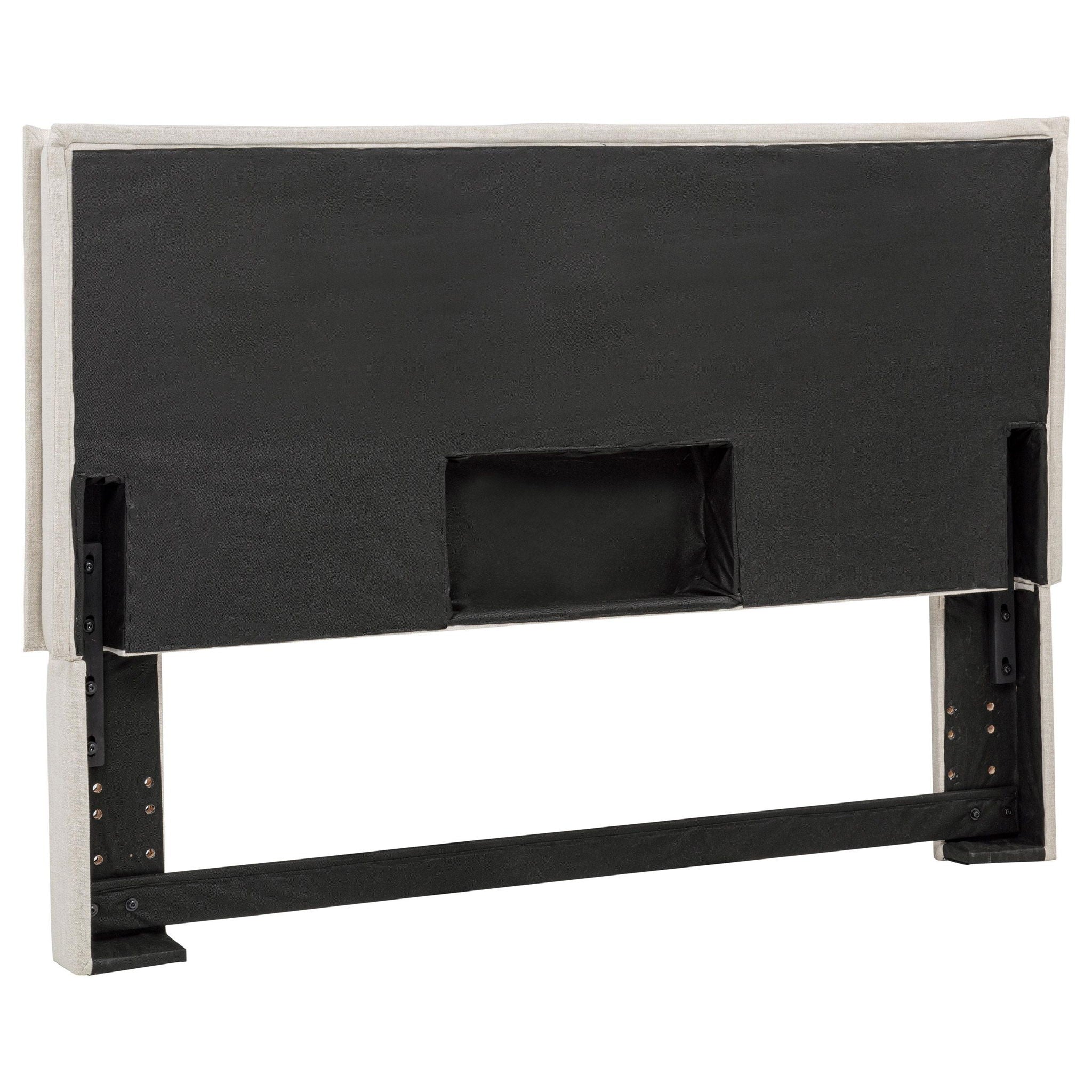 Izzy Upholstered Queen or Full Panel Headboard Sand