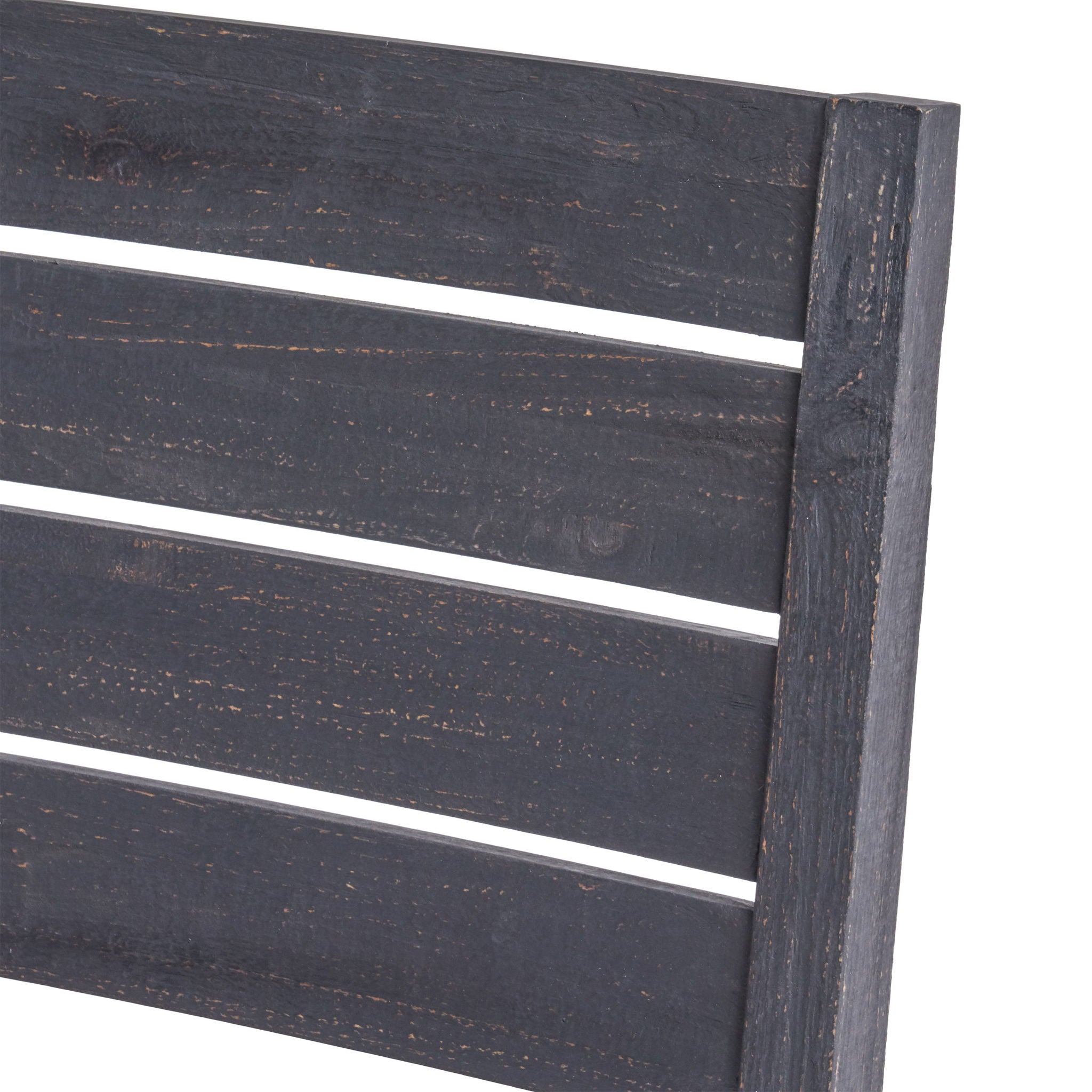 Outdoor 6 Seater Dining Set With Bench - Dark Gray / Light Gray