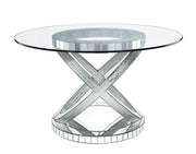 Ornat - 31" Dining Table - Faux Square Diamonds