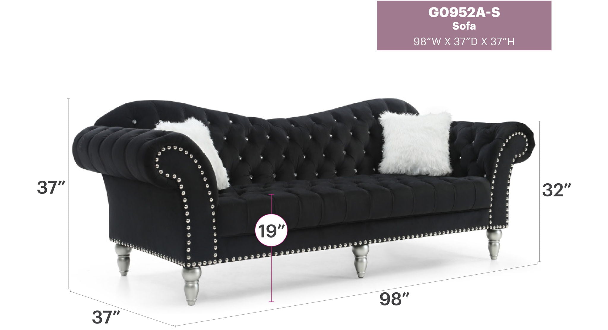 Wilshire - Soft Velvet Sofa