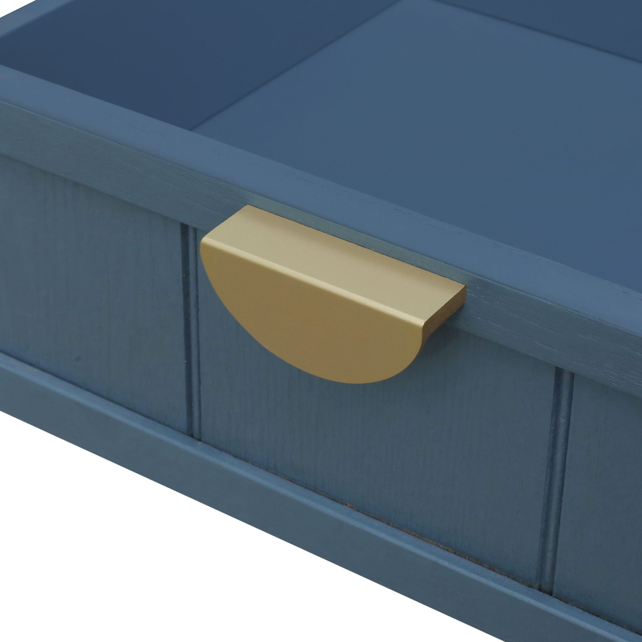 2 Drawer Side Table, American Style, End Table, Suitable For Bedroom, Living Room, Study