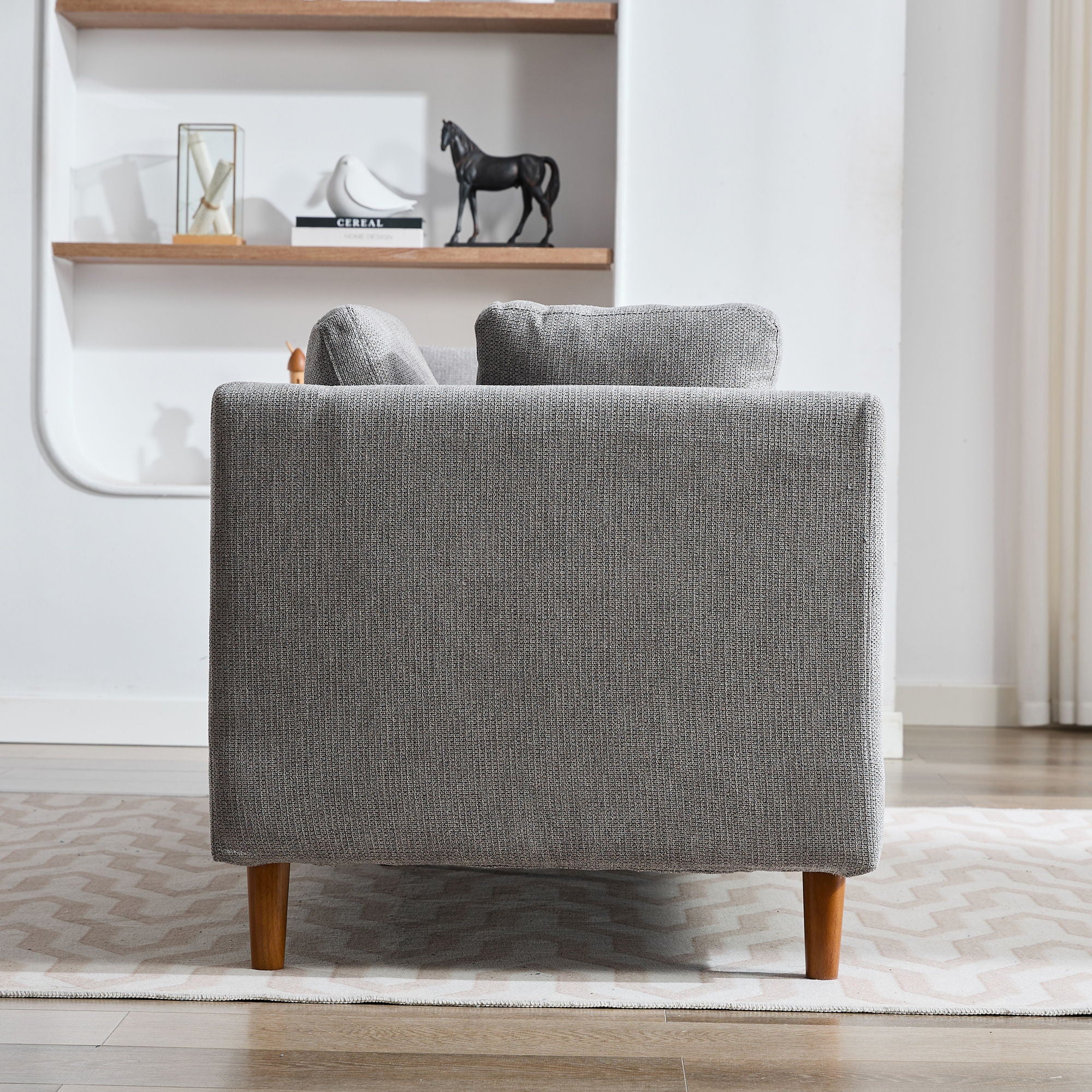 Wide Modern Double Sided Upholstered Chaise Lounge