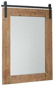 Ashley Furniture Lanie - Antique Brown - Accent Mirror | Meri Furniture