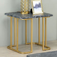 Furniture of America Calista - End Table - Gold / Black | Meri Furniture