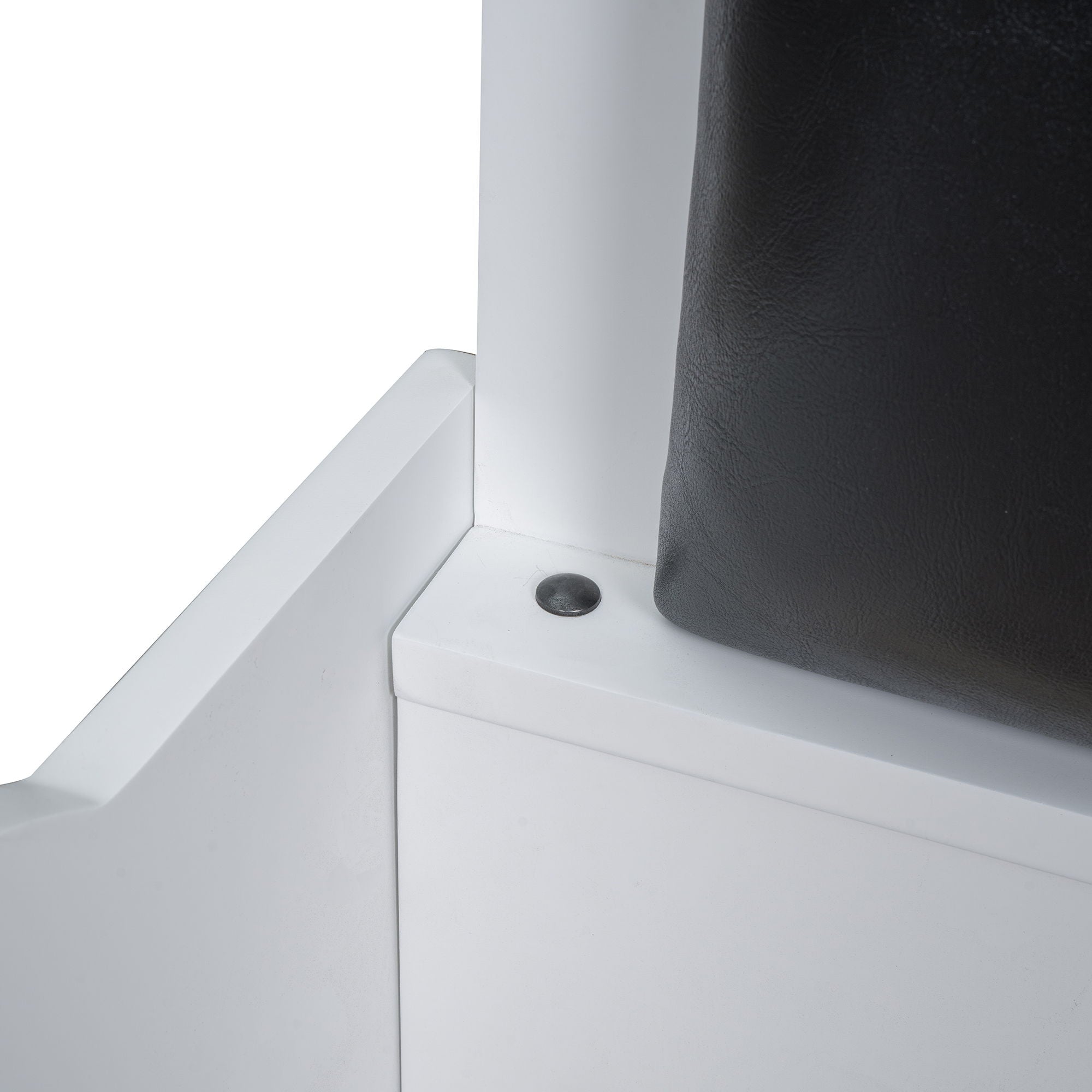 Race Car Shaped Platform Bed With LED And Upholstered Backrest In