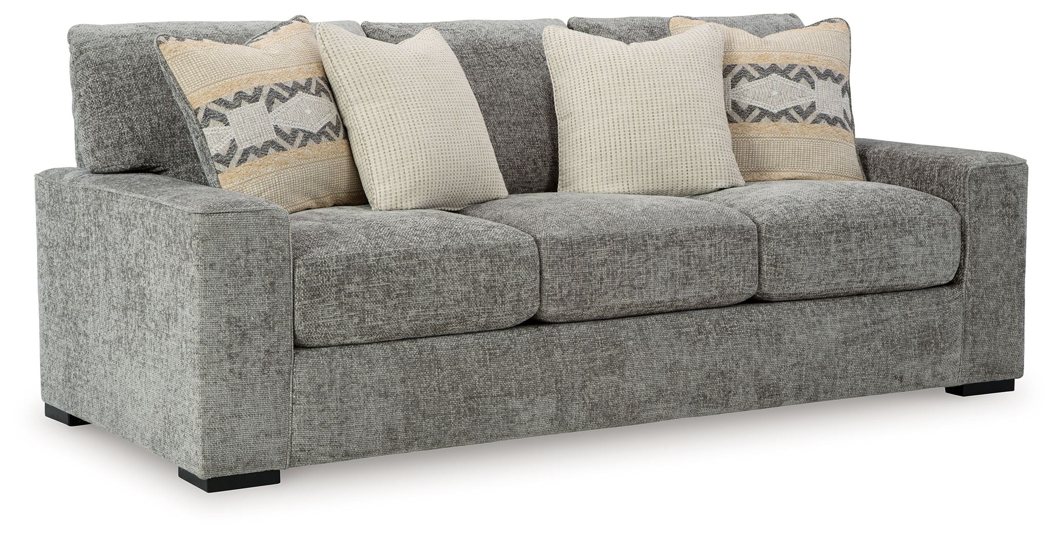 Signature Design by Ashley® Dunmor - Graphite - Sofa | Meri Furniture
