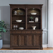 Liberty Furniture Arden Road - Hutch & Buffet - Satin Cherry | Meri Furniture