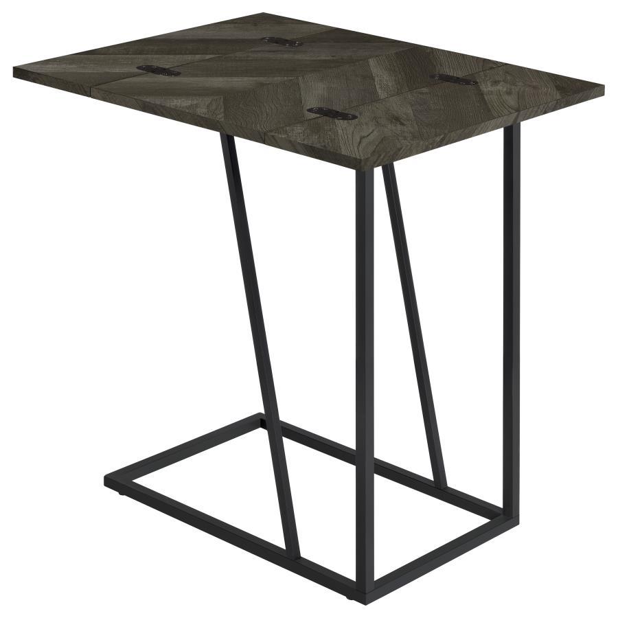 Carly - Expandable Engineered Wood C-Shaped Side Table