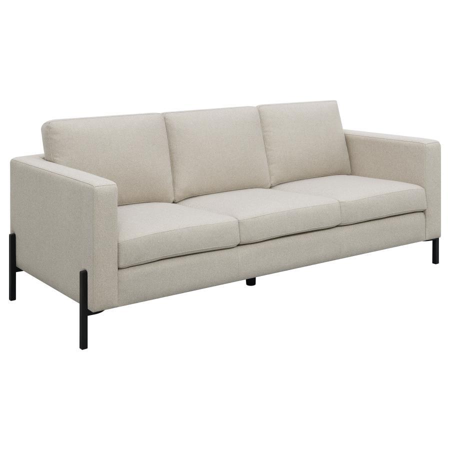 Coaster Fine Furniture Tilly - Upholstered Track Arm Sofa - Oatmeal | Meri Furniture