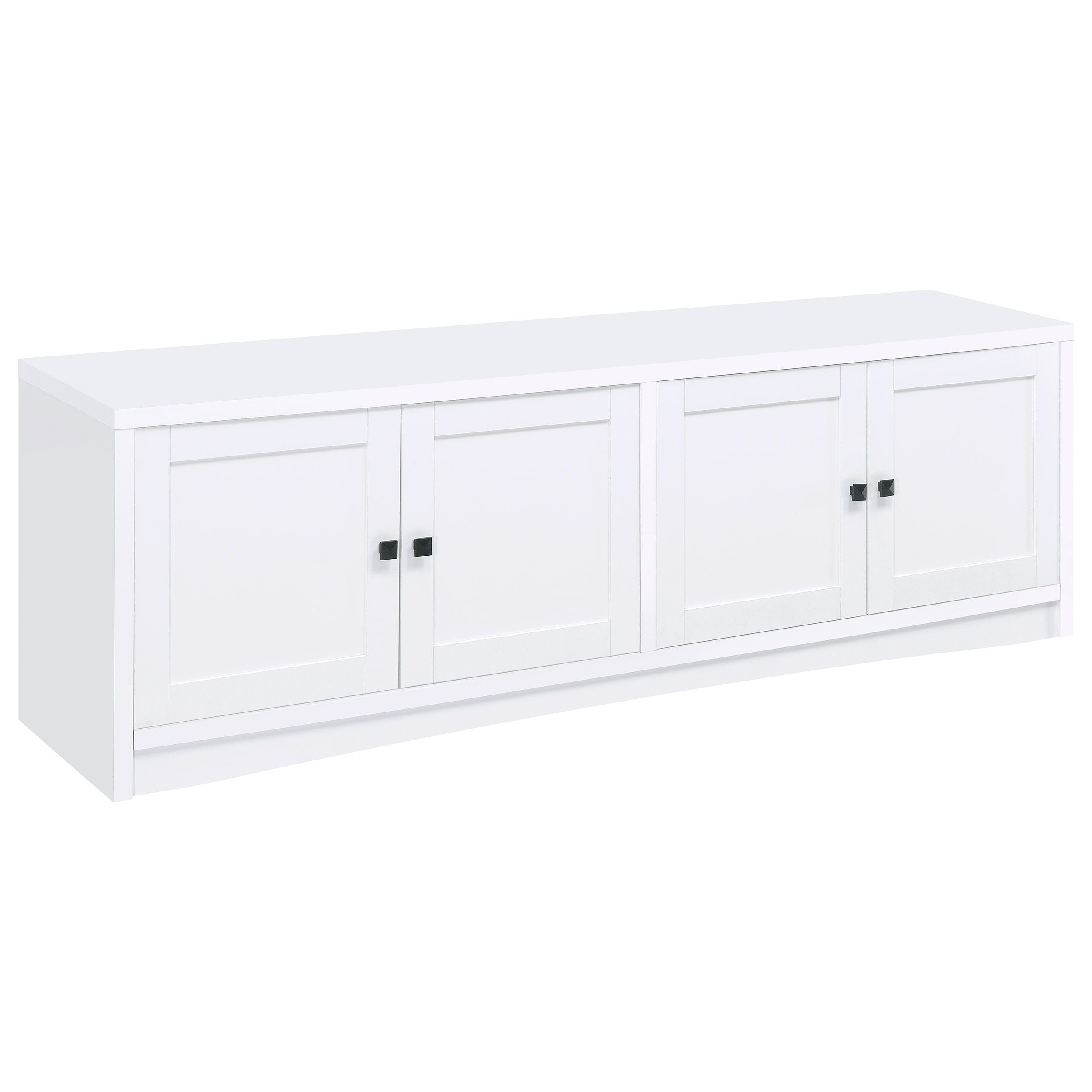 Coaster Fine Furniture Laughlin - 4 Door Engineered Wood TV Stand - White | Meri Furniture