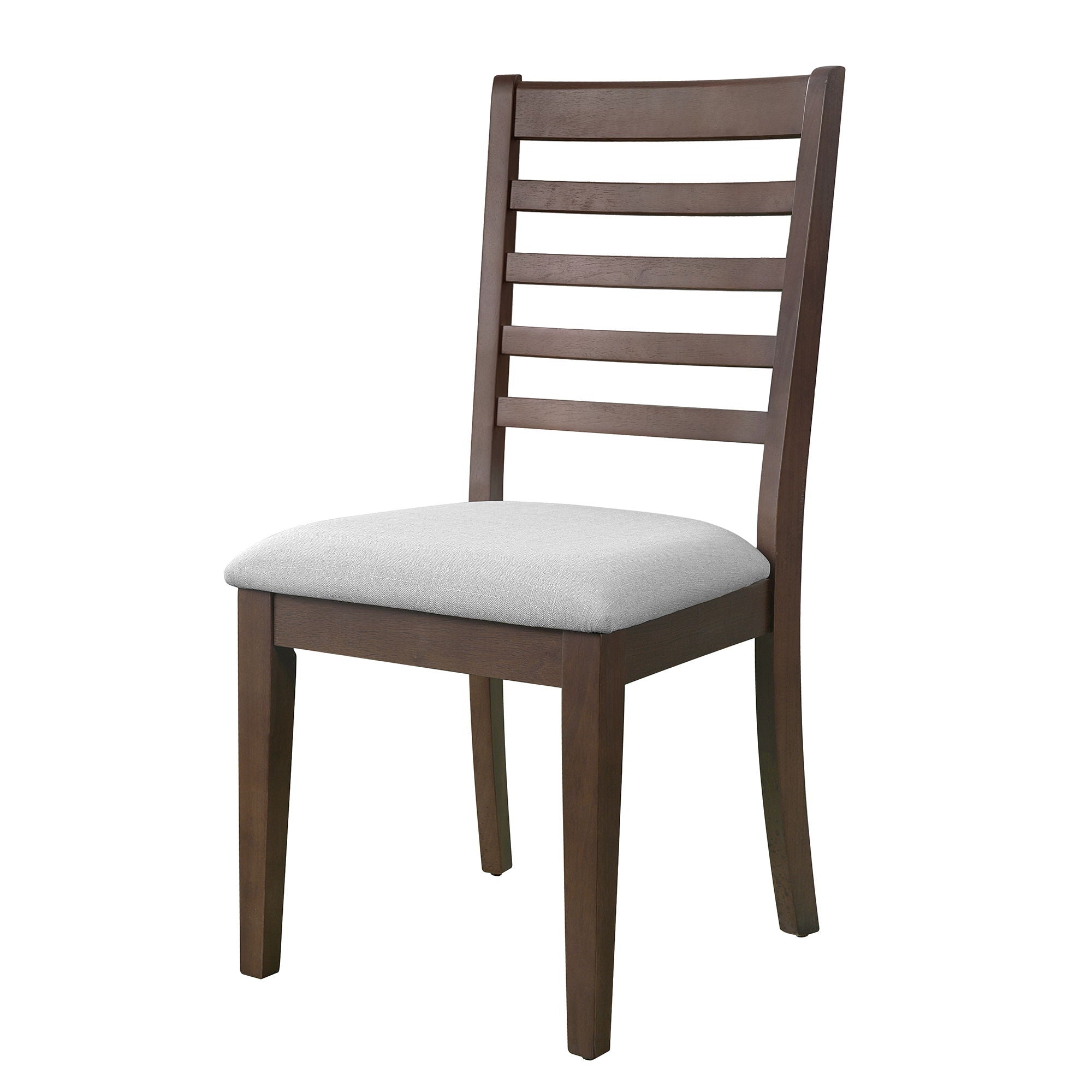 Upholstered Armless Chairs With High Ladder Back