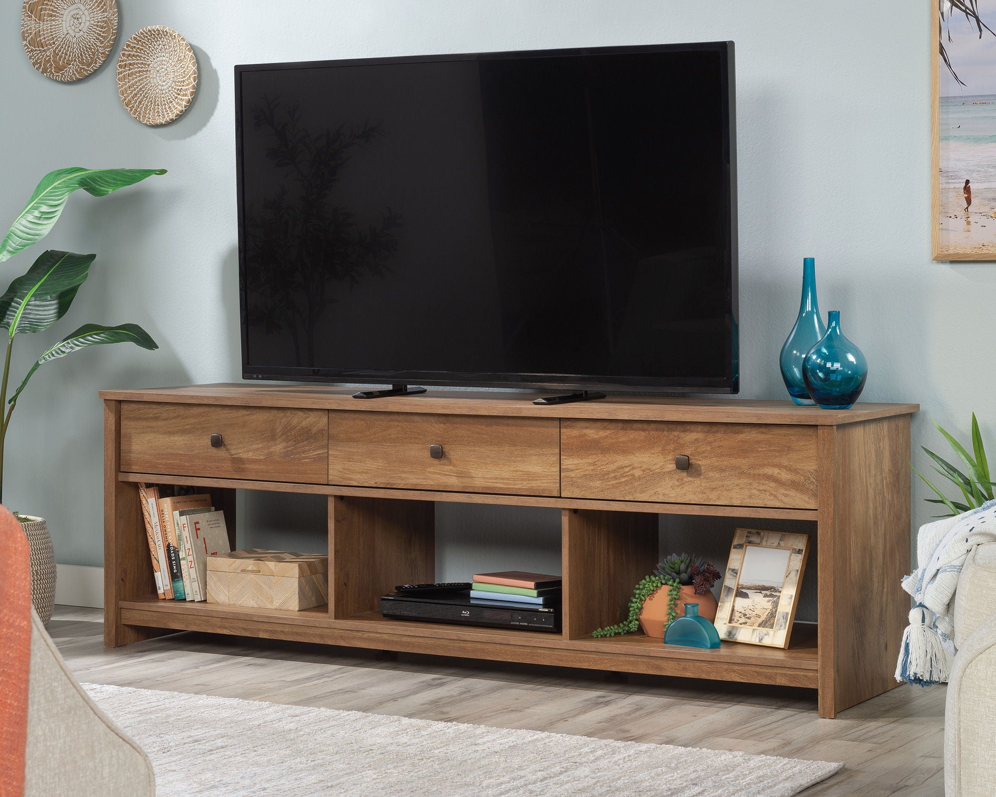 TV Stand with Drawers in Sindoori Mango