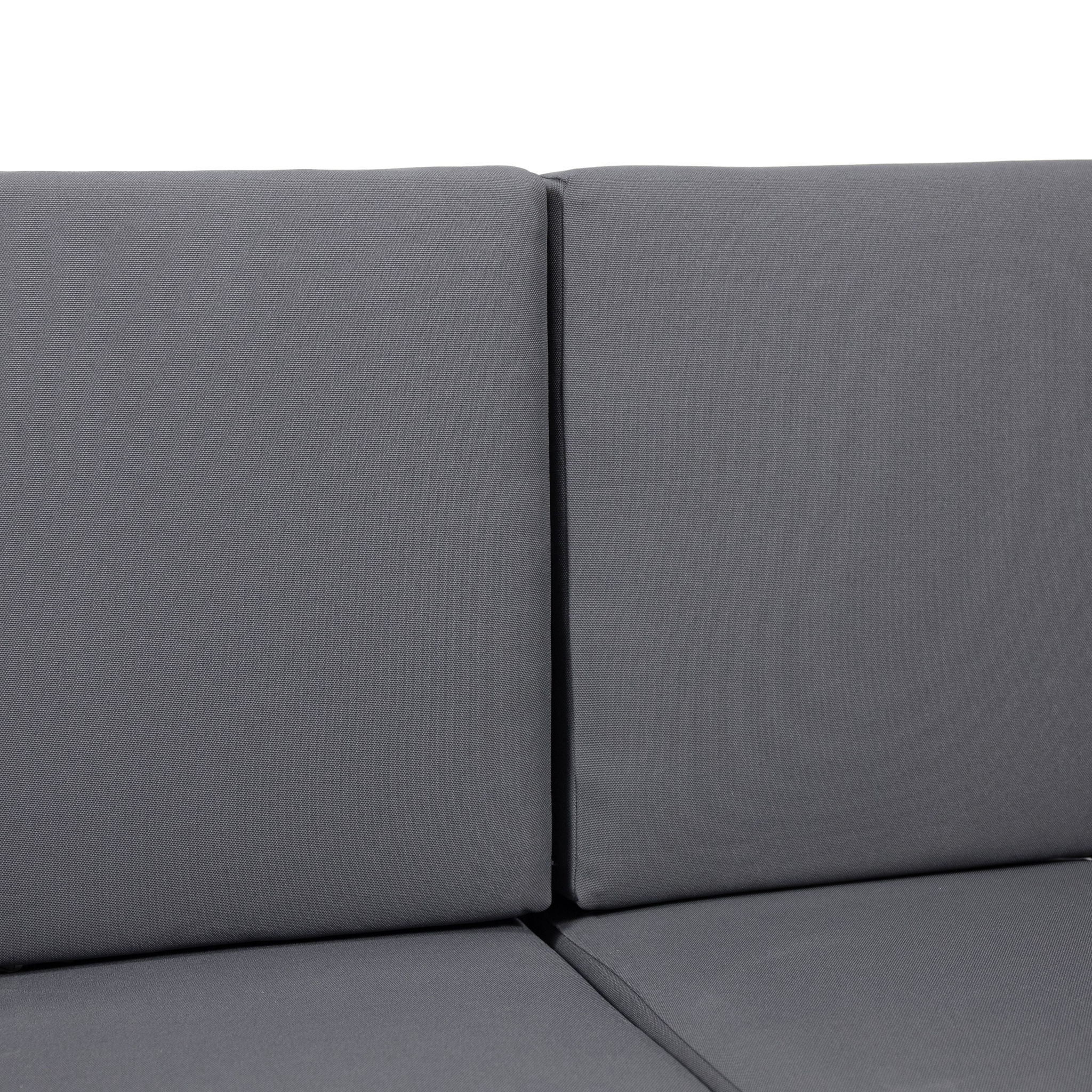 Acacia Wood Loveseat And Coffee Table Set With Cushions