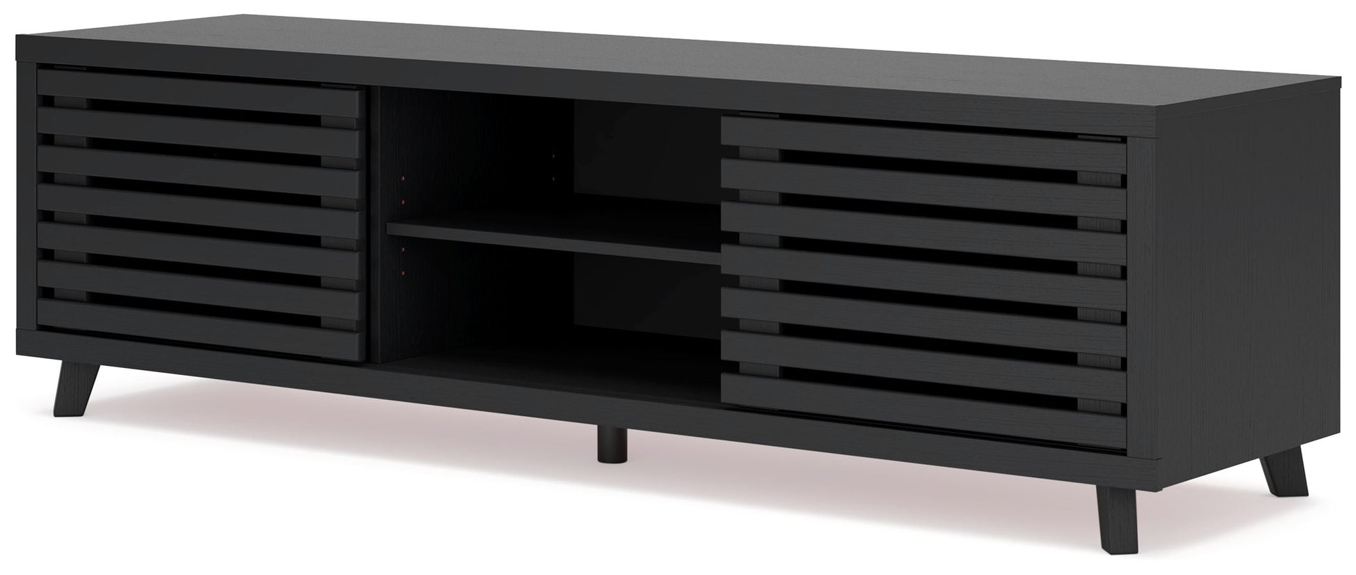 Signature Design by Ashley® Danziar - Black - Extra Large TV Stand | Meri Furniture