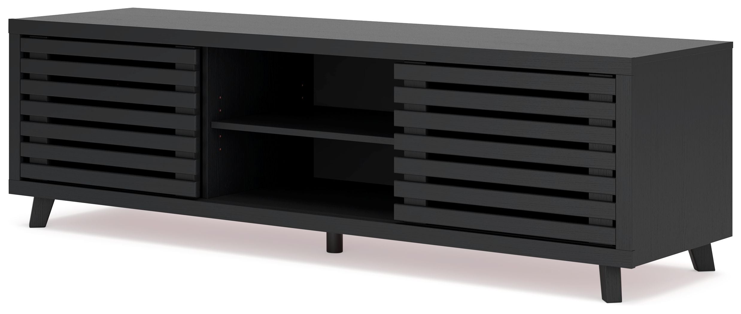 Signature Design by Ashley® Danziar - Black - Extra Large TV Stand | Meri Furniture