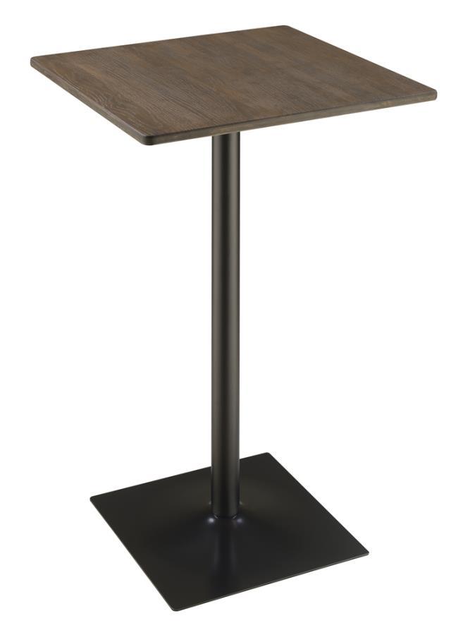 Coaster Fine Furniture Cavalier - Square Pub Height Bistro Bar Table - Dark Elm | Meri Furniture
