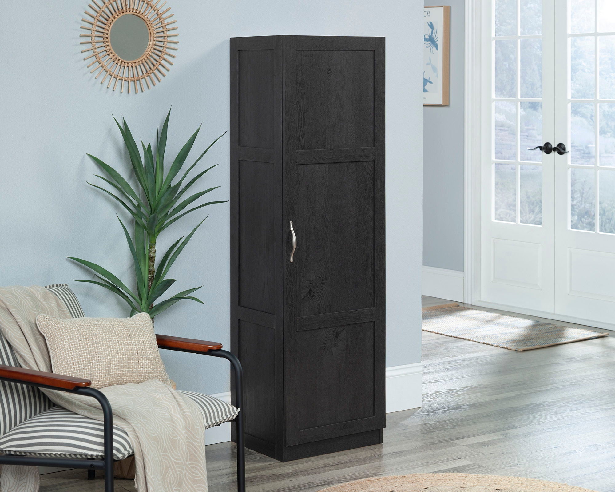 4-Shelf Storage Cabinet in Raven Oak