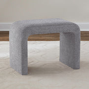 Liberty Furniture Cascade Falls - Upholstered Accent Stool - Gray | Meri Furniture