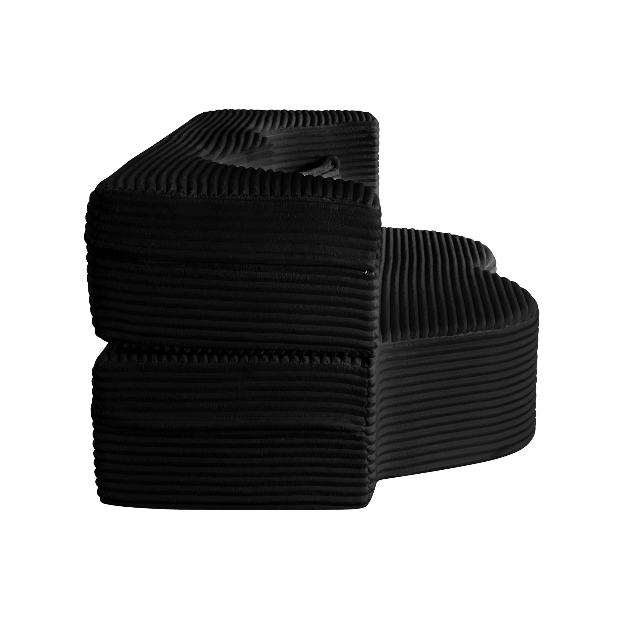 Floor Convertible Sleeper Sofa Bed With 2 Pillows