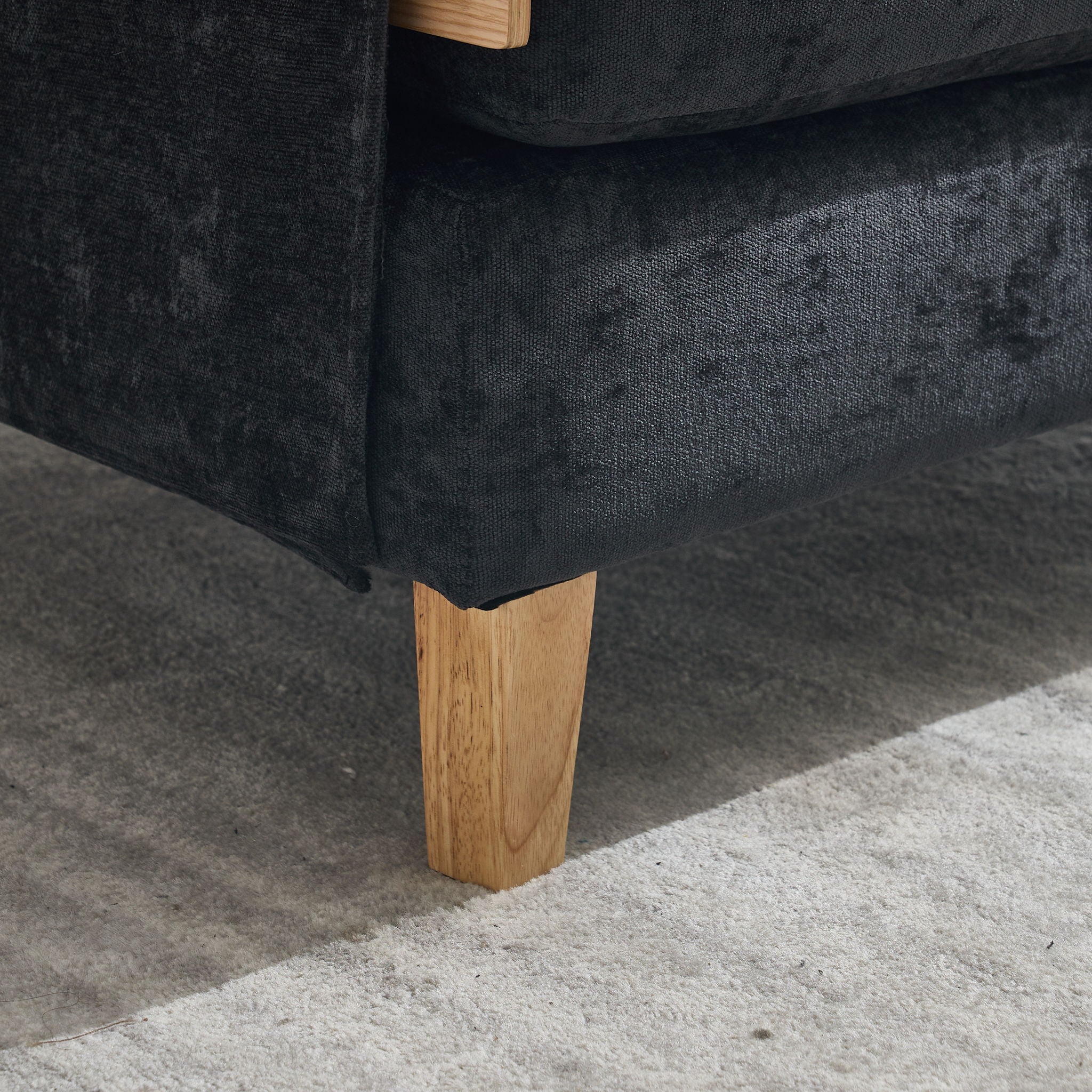 Mid Century Modern Foldable Sofa Bed, 3 In 1 Convertible Sleeper With 3 Pillows