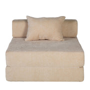 Convertible Floor Sofa Bed With Fixed Shape Frame For Living Room