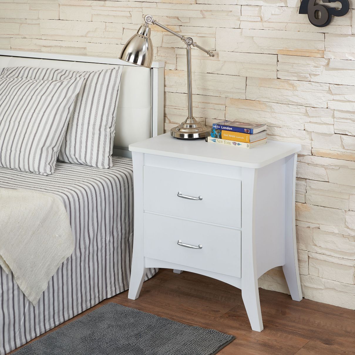ACME Babb - Accent Table - White | Meri Furniture