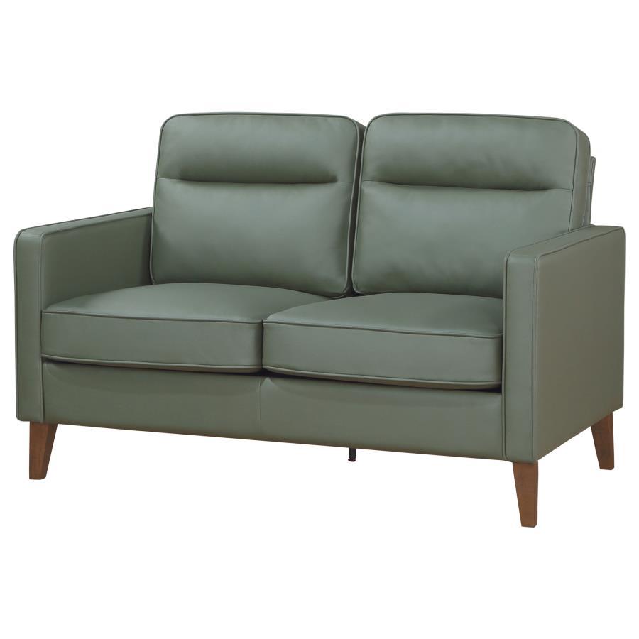 Coaster Fine Furniture Jonah - Upholstered Track Arm Loveseat | Meri Furniture