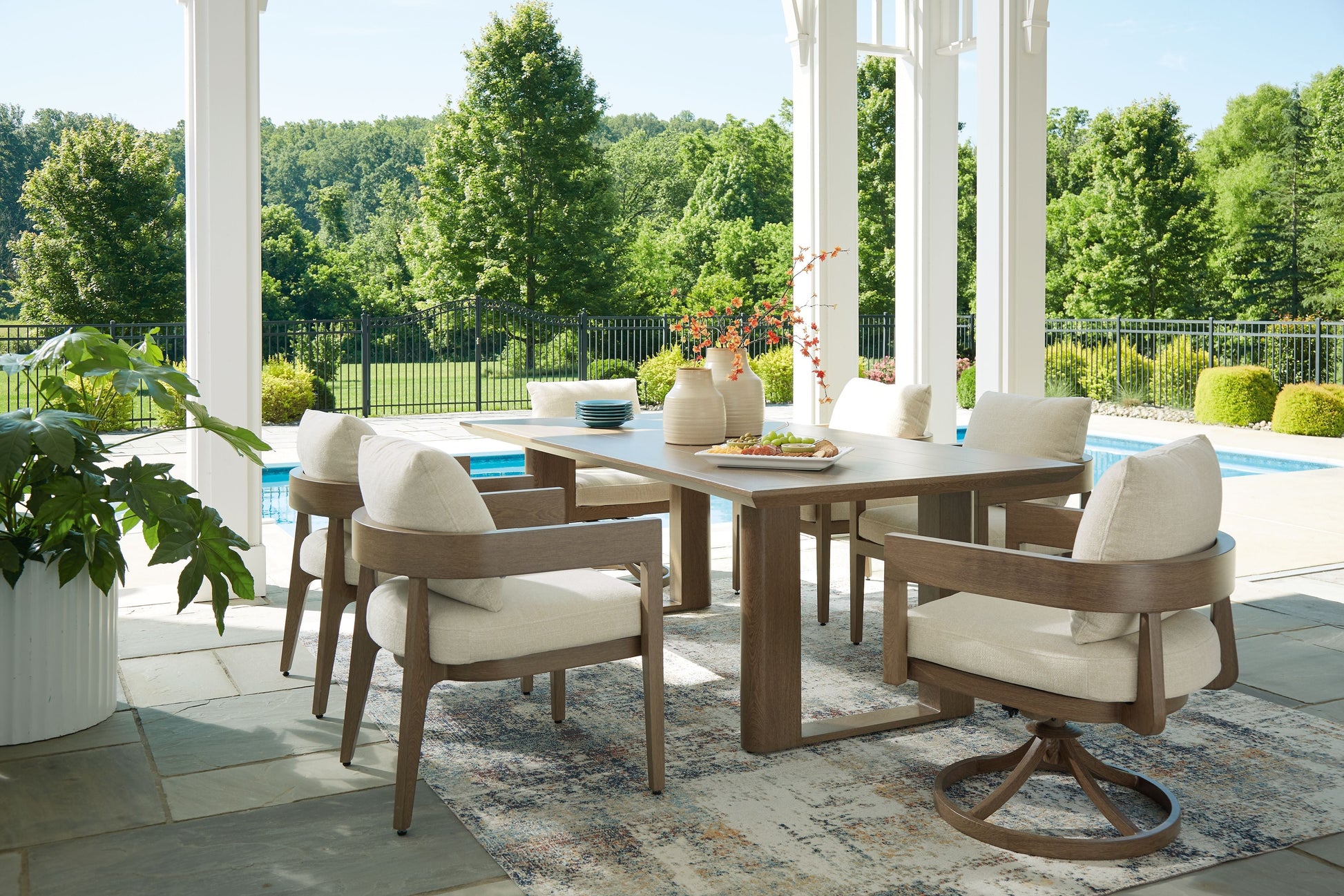 Signature Design by Ashley® Serene Bay - Outdoor Dining Set | Meri Furniture